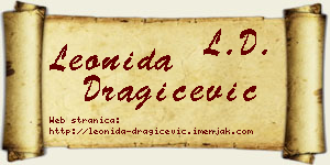 Leonida Dragičević vizit kartica
